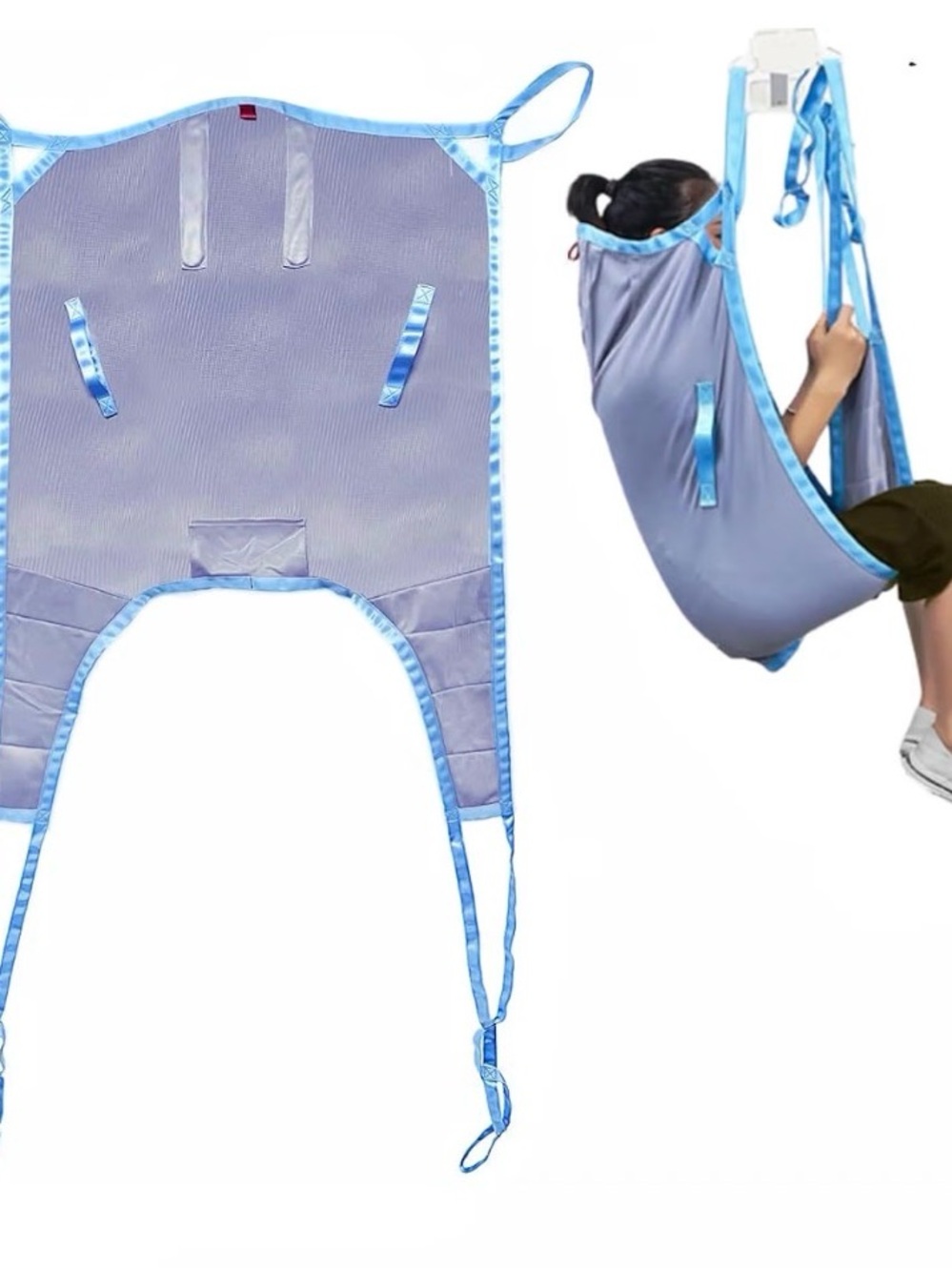 Lift Sling Universal Lift U Sling 605lb Capacity Divided Leg Slings for Patient